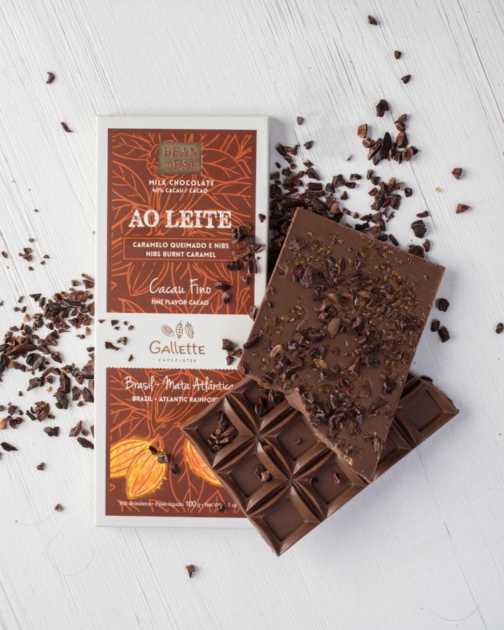 Gallette Chocolates Chocolate Bar 40% Cocoa Burnt Caramel