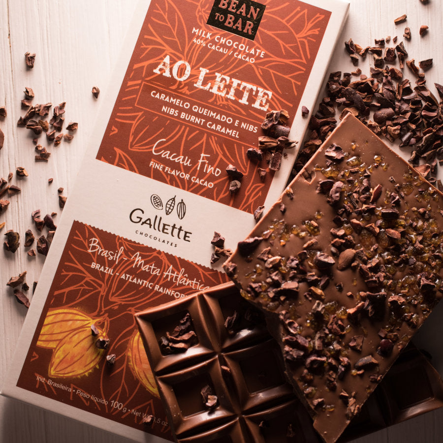 Gallette Chocolates Chocolate Bar 40% Cocoa Burnt Caramel