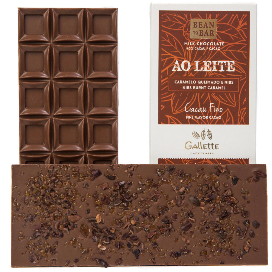 Gallette Chocolates Chocolate Bar 40% Cocoa Burnt Caramel