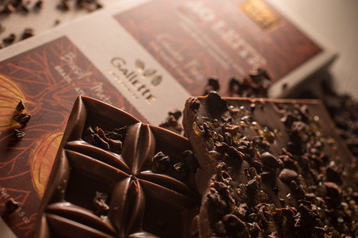 Gallette Chocolates Chocolate Bar 40% Cocoa Burnt Caramel