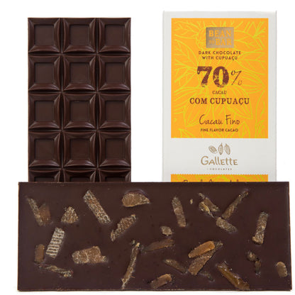 Chocolate Bar 70% Cocoa With Cupuaçu - 3.5 oz