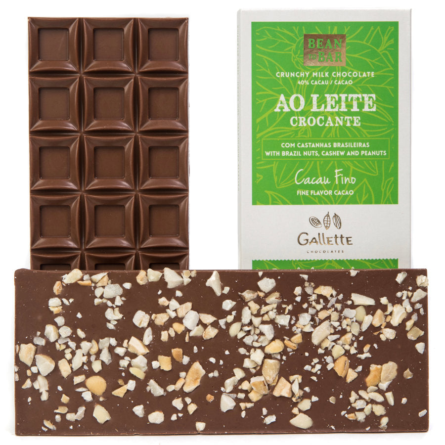 Milk Chocolate With 40% Cocoa Sprinkled Nuts - 3.5 oz